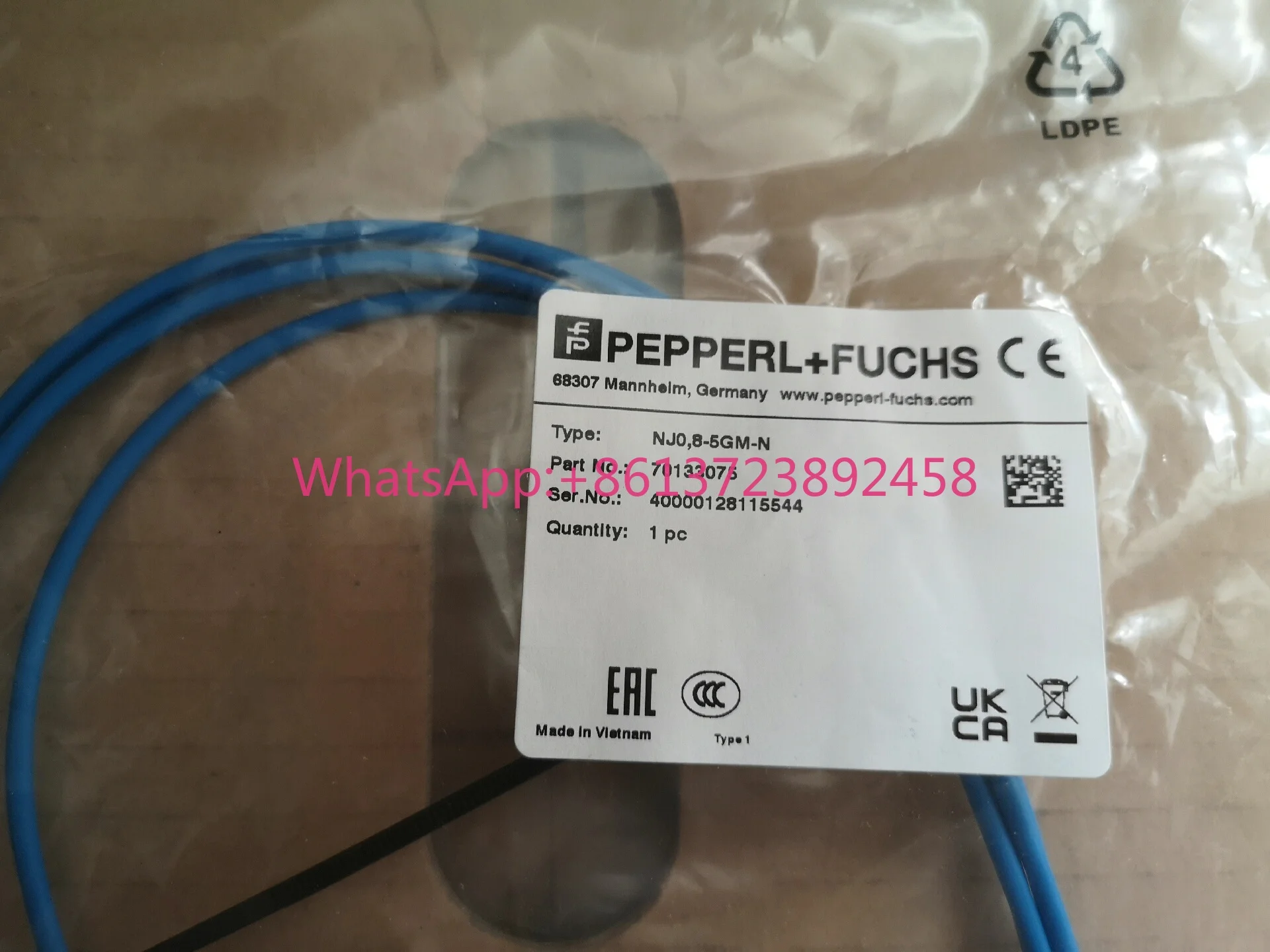 Pepperl + Fuchs NJ0,8-5GM-N
Pepperl + Fuchs NJ0,8-5GM-N