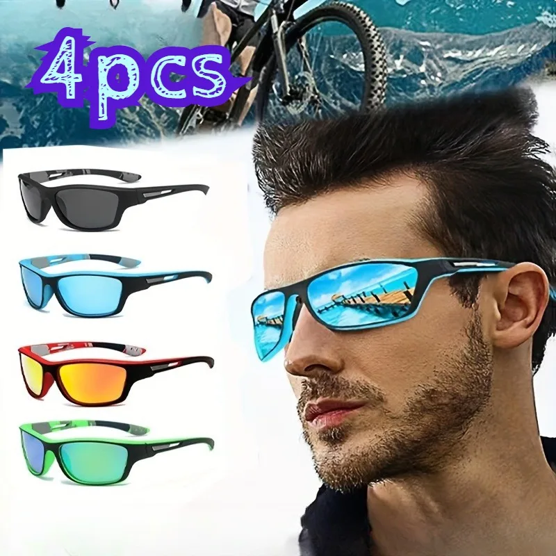 3/4pcs Polarized Sports Sunglasses For Cycling, Hiking, Fishing & Travel
3/4pcs Polarized Sports Sunglasses For Cycling, Hiking, Fishing & Travel