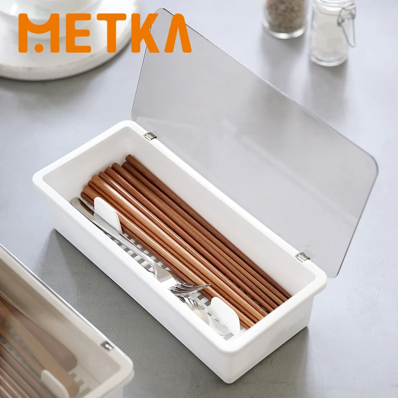 METKA Cutlery Storage Box Organizer Portable Tank Knife, fork, chopsticks spoon Tableware Container Kitchen Tool Restaurant
METKA Cutlery Storage Box Organizer Portable Tank Knife, fork, chopsticks spoon Tableware Container Kitchen Tool Restaurant