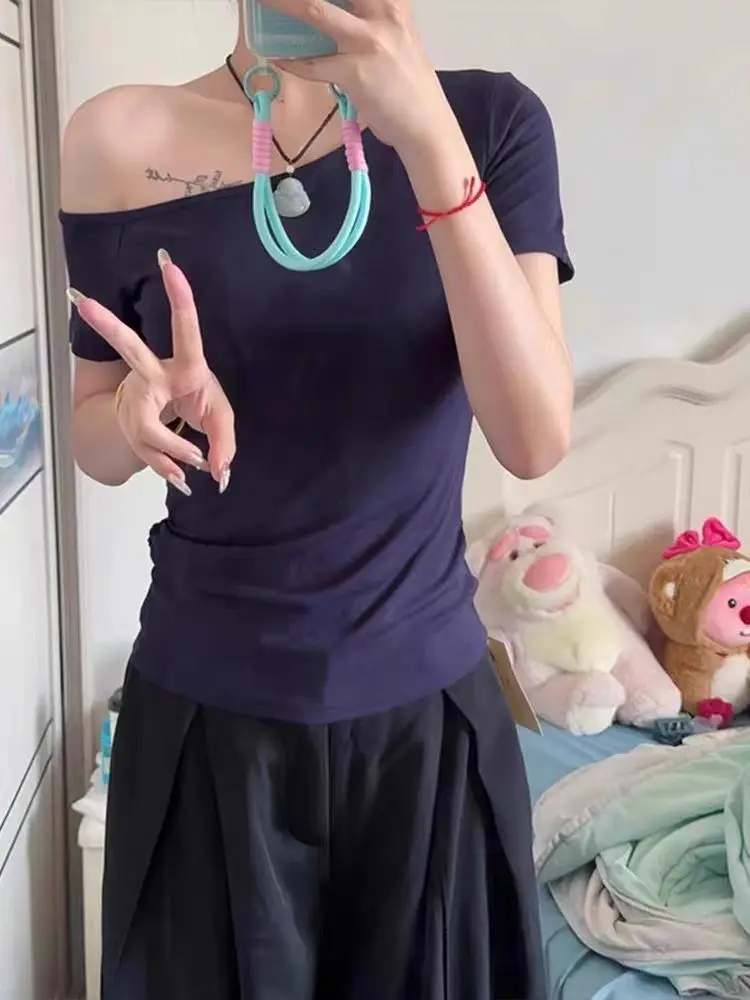 Off Shoulder T-Shirt Womens Clothing Female Silver Detail Metallic Shiny Cool Modern Sleek Sophisticated Elegant Premium Luxury
Off Shoulder T-Shirt Womens Clothing Female Silver Detail Metallic Shiny Cool Modern Sleek Sophisticated Elegant Premium Luxury