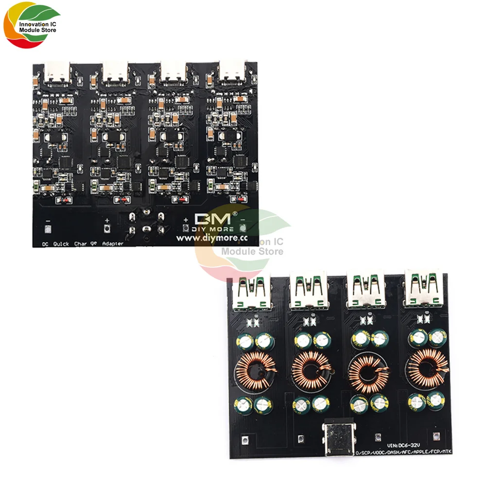 2/4-channel Fast Charging Power Module DC6-32V USB Pd3.0 (PPS) Mobile Phone Fast Charging Board Step-down Module
2/4-channel Fast Charging Power Module DC6-32V USB Pd3.0 (PPS) Mobile Phone Fast Charging Board Step-down Module