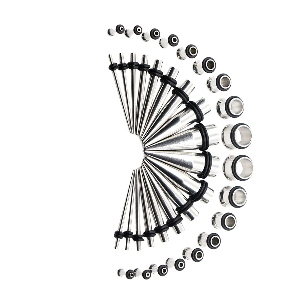 36pcs Body Piercing Jewelry Set Stainless Steel Pointed Cones Single Horns Kit For Home Shop Comfortable Ear Puncture Tools
36pcs Body Piercing Jewelry Set Stainless Steel Pointed Cones Single Horns Kit For Home Shop Comfortable Ear Puncture Tools