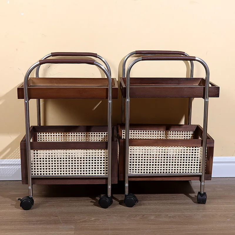 Modern Simple Stainless Steel Trolley Storage Rack Multi-functional Living Rooms Kitchens Bathrooms Storage Rack with Wheels
Modern Simple Stainless Steel Trolley Storage Rack Multi-functional Living Rooms Kitchens Bathrooms Storage Rack with Wheels