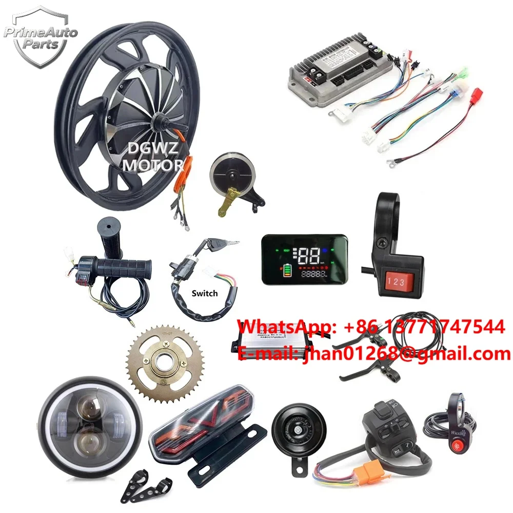 48V 60V 1500W 17 Inch Brushless Geraless Drum Brake Electric Hub Motor for Hybrid Motorcycle Conversion Kit
48V 60V 1500W 17 Inch Brushless Geraless Drum Brake Electric Hub Motor for Hybrid Motorcycle Conversion Kit