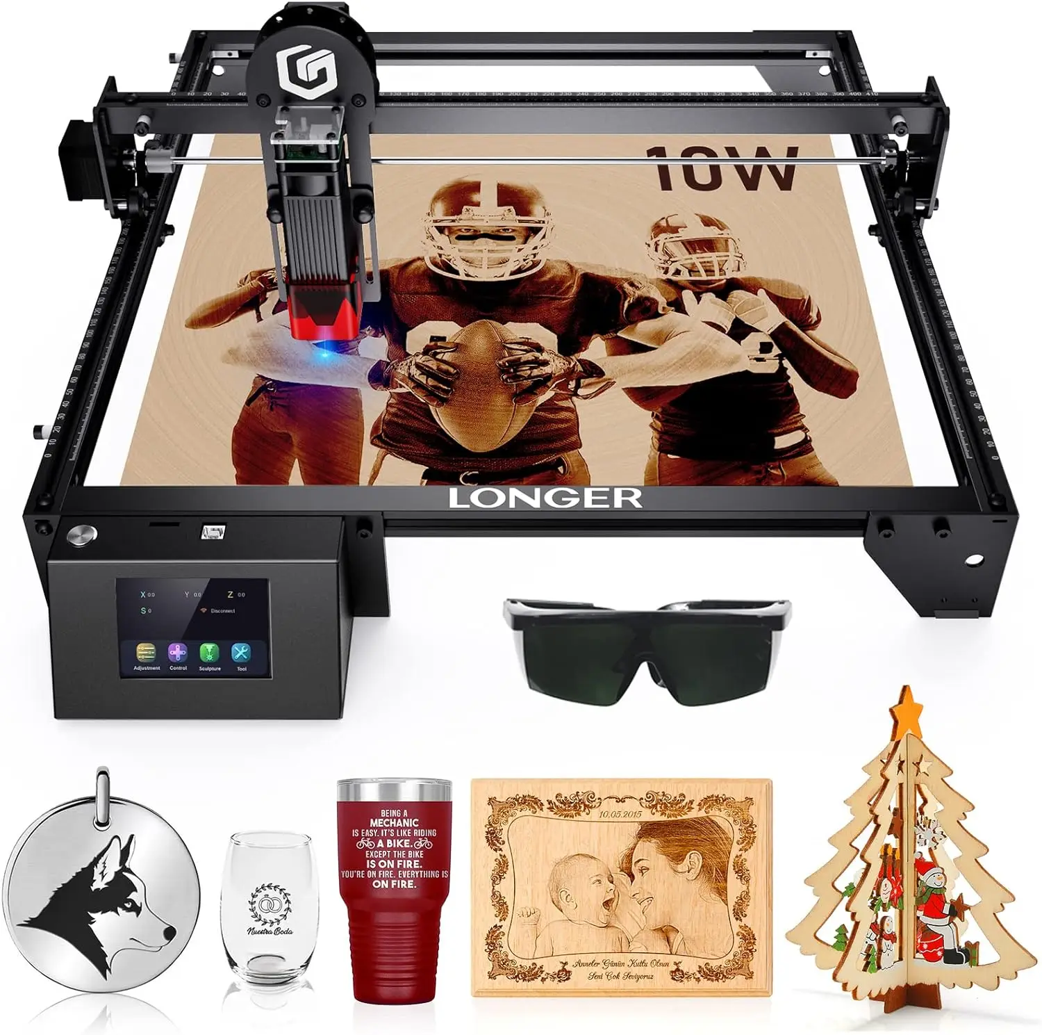 PrintCraft Class 4 Laser Engraver 10000mW Output for DIY Laser Cutter Engraving Machine, CNC Laser Engraver
PrintCraft Class 4 Laser Engraver 10000mW Output for DIY Laser Cutter Engraving Machine, CNC Laser Engraver