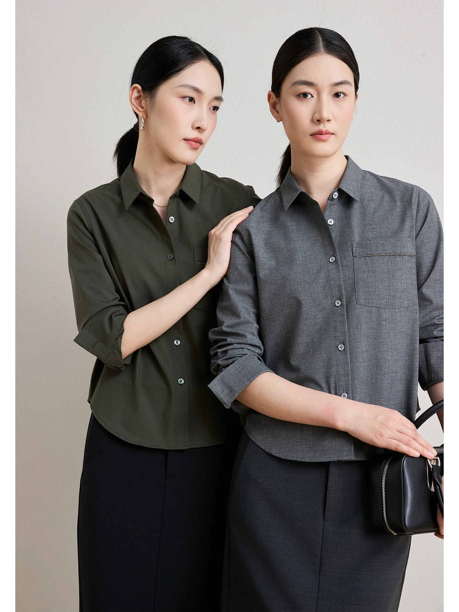 ChangDX New Lady irt Wool Blend Long Sve irt Ele Detail Slimming Leg Effect Soft Comfortable Commute Sle Women's...
ChangDX New Lady irt Wool Blend Long Sve irt Ele Detail Slimming Leg Effect Soft Comfortable Commute Sle Women's...