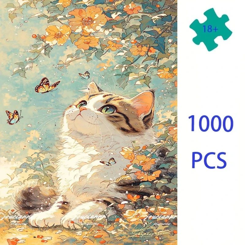 Jigsaw Puzzle Whimsical Anime Style Cat Adults Puzzle Games Family Fun Floor Puzzles Educational Toys for Kids
Jigsaw Puzzle Whimsical Anime Style Cat Adults Puzzle Games Family Fun Floor Puzzles Educational Toys for Kids 