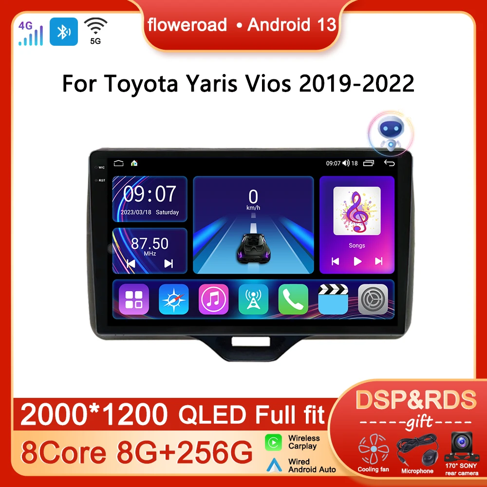 Автомобильный радиоприемник, мультимедийный плеер Android для Toyota Yaris Vios 2019-2022, правосторонний водитель, GPS-навигация, стерео, Carplay, автомобиль, No 2DIN
Автомобильный радиоприемник, мультимедийный плеер Android для Toyota Yaris Vios 2019-2022, правосторонний водитель, GPS-навигация, стерео, Carplay, автомобиль, No 2DIN