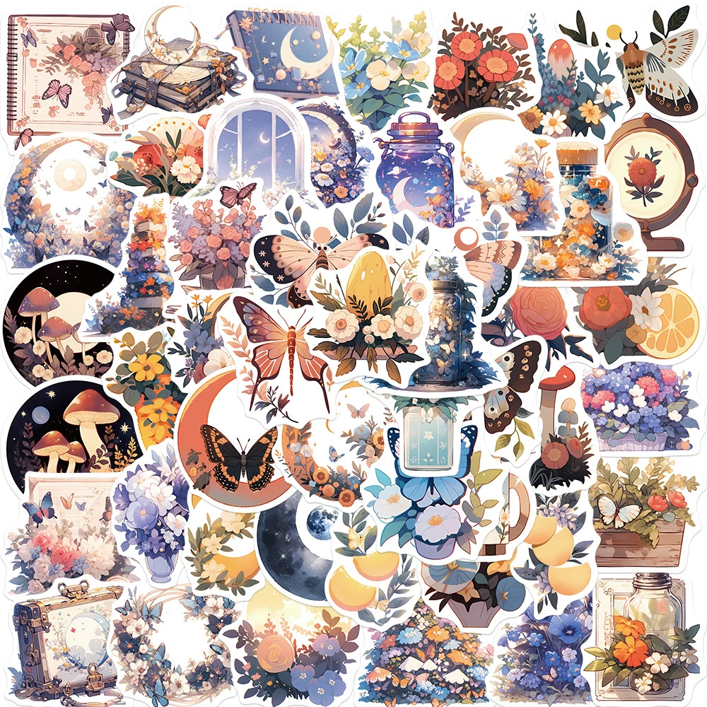 10/30/50pcs Cartoon Flowers Butterflies Stickers Art Moon Girls Sticker Decorative Window Luggage Laptop Bike Graffiti Decal Toy
10/30/50pcs Cartoon Flowers Butterflies Stickers Art Moon Girls Sticker Decorative Window Luggage Laptop Bike Graffiti Decal Toy