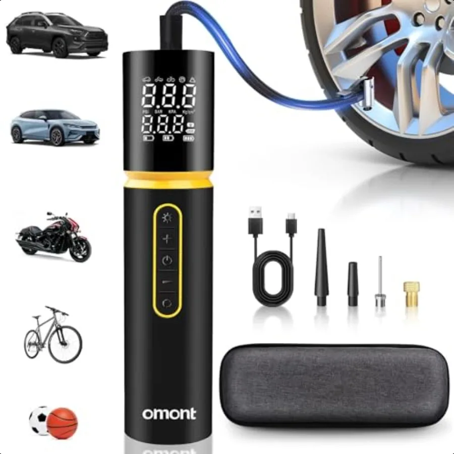 Tire Iator Portable Air Compror Omont 150PSI Electric Bike Tire Pump Cordl Air Pump for Car Tires 4X Faster Portable Tire Iator
Tire Iator Portable Air Compror Omont 150PSI Electric Bike Tire Pump Cordl Air Pump for Car Tires 4X Faster Portable Tire Iator