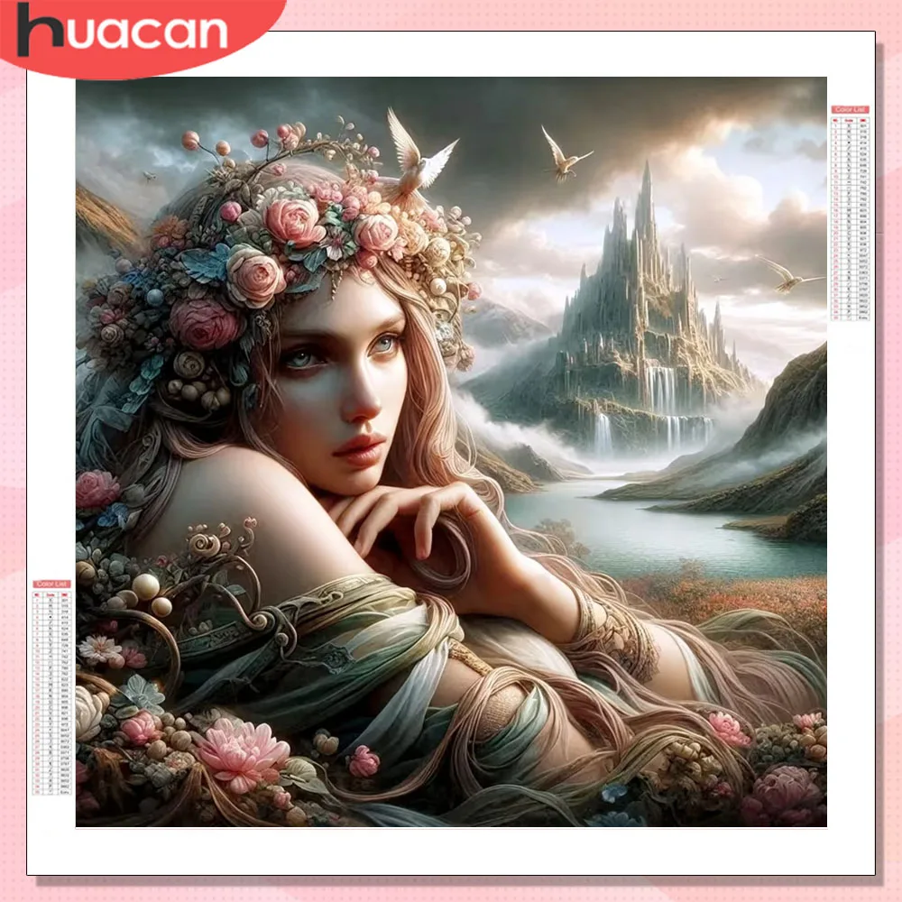 HUACAN Diamond Mosaic Woman Portrait Castle Landscape 5D Diy Full Square Round Diamond Painting Kit Home Wall Decoration
HUACAN Diamond Mosaic Woman Portrait Castle Landscape 5D Diy Full Square Round Diamond Painting Kit Home Wall Decoration