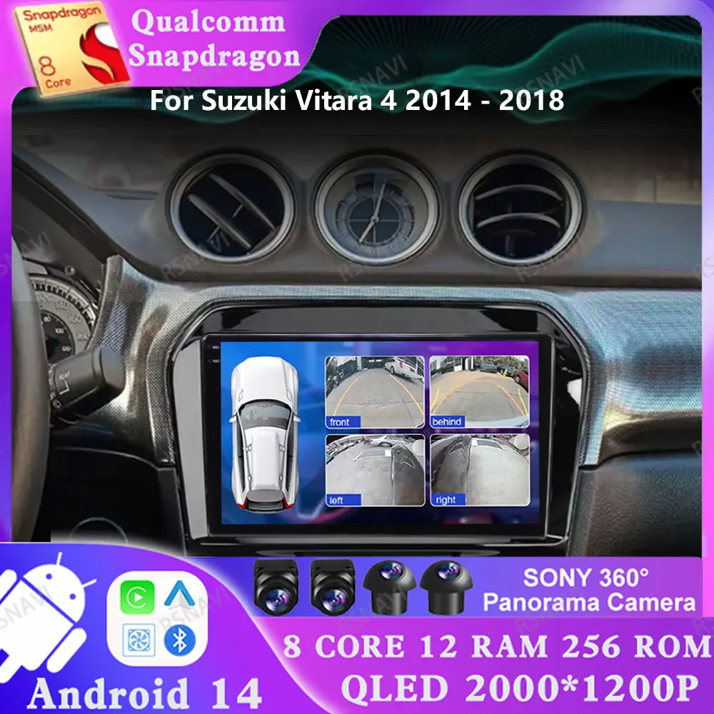 Android 14 For Suzuki Vitara 4 2014 - 2018 Navigation Qualcomm 2 DIN 4G LTE DVD AUTO 5G WIFI GPS Multimedia Head Unit Stereo DSP
Android 14 For Suzuki Vitara 4 2014 - 2018 Navigation Qualcomm 2 DIN 4G LTE DVD AUTO 5G WIFI GPS Multimedia Head Unit Stereo DSP