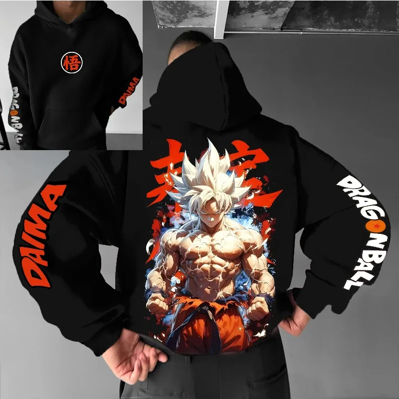 Japanese Anime Dragon Ball Z Goku Graphics Men's Hoodies Autumn Winter Pure Cotton Oversized Male Fashion Clothing Harajuku Y2K
Japanese Anime Dragon Ball Z Goku Graphics Men's Hoodies Autumn Winter Pure Cotton Oversized Male Fashion Clothing Harajuku Y2K