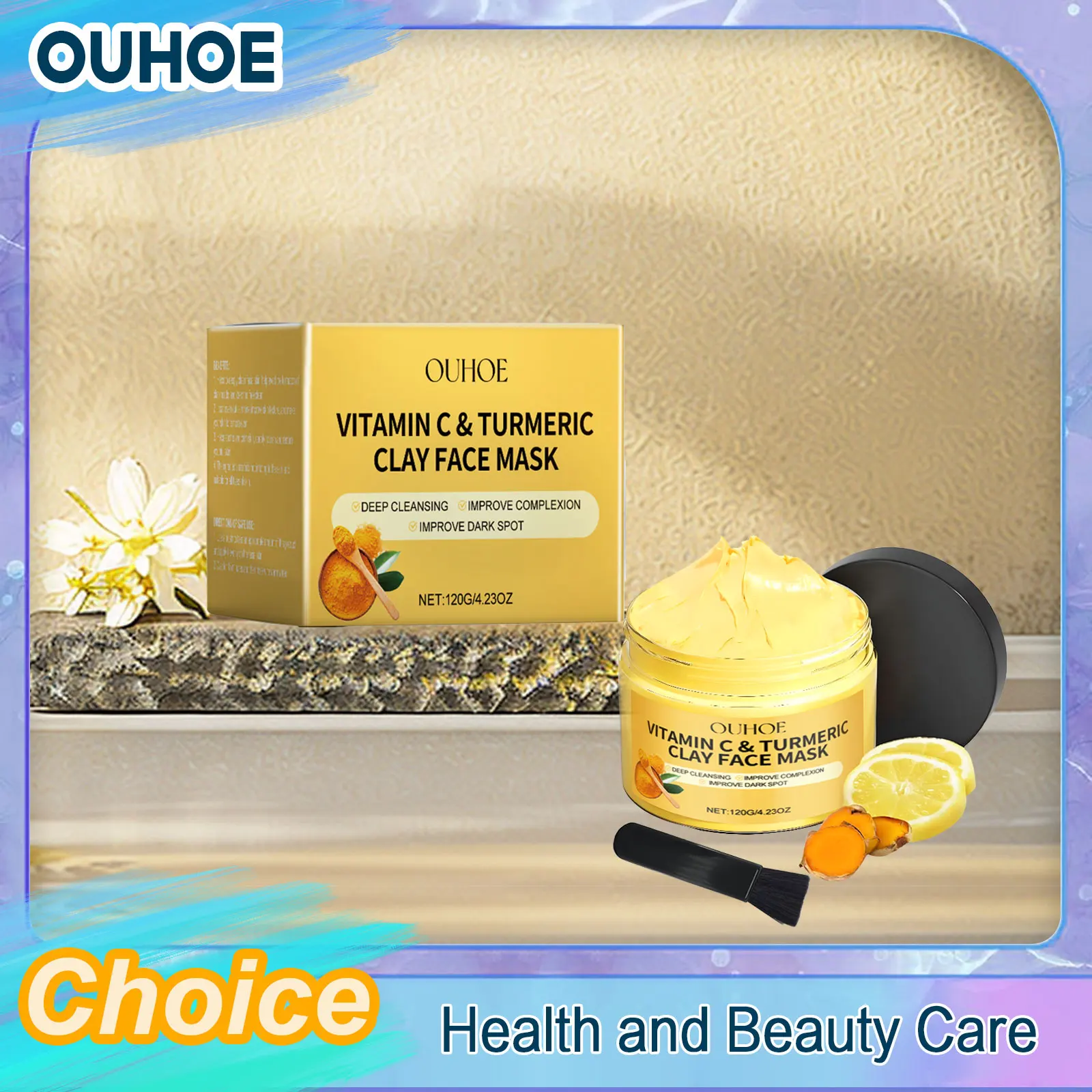 Vitamin C Turmeric Mud Mask Cleansing Shrinking Pores Moisturizer Brighten Deep Hydration Lightening Reduce Dullness Clay Mask
Vitamin C Turmeric Mud Mask Cleansing Shrinking Pores Moisturizer Brighten Deep Hydration Lightening Reduce Dullness Clay Mask