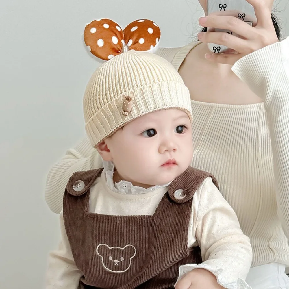 Cute Bow Dot Beanie Cap Windproof Autumn Winter Gift Knitted Hat Warm Hat Pullover Hat Newborn Bonnet
Cute Bow Dot Beanie Cap Windproof Autumn Winter Gift Knitted Hat Warm Hat Pullover Hat Newborn Bonnet