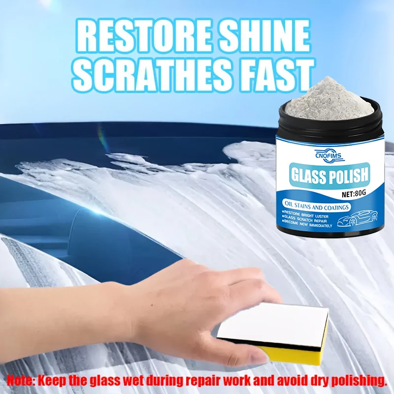 80 г универсального порошка для полировки стекла премиум-класса из оксида церия, профессиональный полировщик стекла для автомобилей, ванных комнат, автофургонов и зеркал
80 г универсального порошка для полировки стекла премиум-класса из оксида церия, профессиональный полировщик стекла для автомобилей, ванных комнат, автофургонов и зеркал
