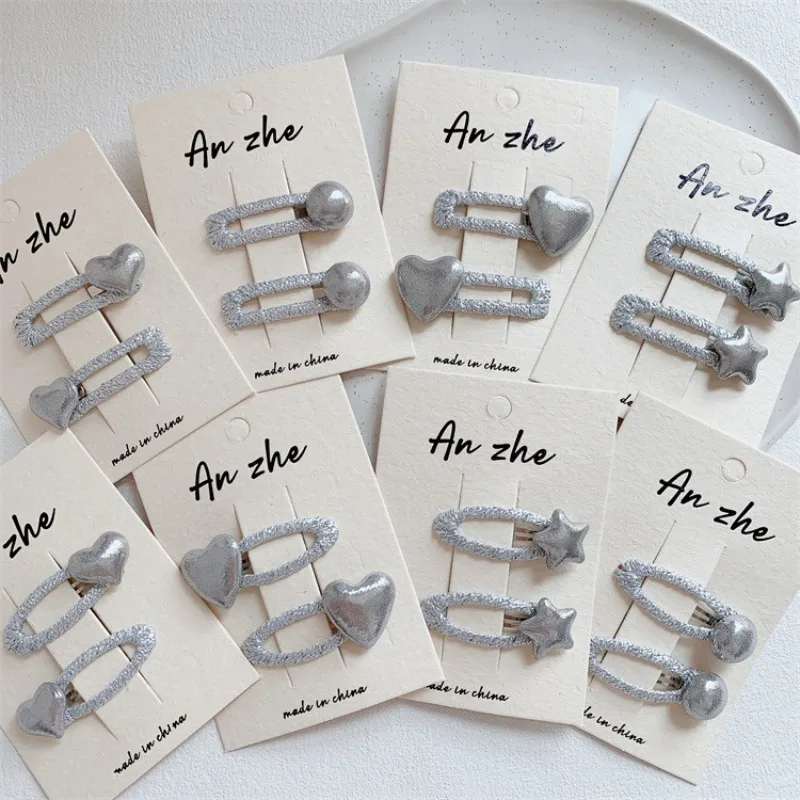 Dainty Silver Star Heart Barrettes for Little Girls Side Bangs Baby BB Hair Clips Enchanting Secure Everyday Hair Accessories
Dainty Silver Star Heart Barrettes for Little Girls Side Bangs Baby BB Hair Clips Enchanting Secure Everyday Hair Accessories