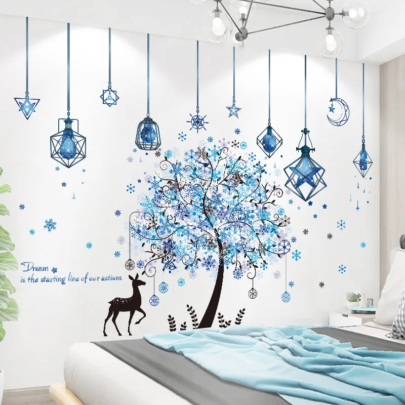 Chandeliers Lights Wall Stickers DIY Deer Tree Snowflakes Mural Decals for Living Room Kids Bedroom Nursery Home Decoration
Chandeliers Lights Wall Stickers DIY Deer Tree Snowflakes Mural Decals for Living Room Kids Bedroom Nursery Home Decoration