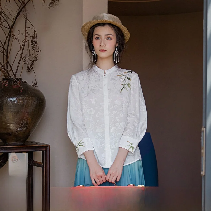 Женская блузка Ele National Sle с цветочным принтом, новинка, весна-лето, с длинными рукавами, стандартной длины, модный топ
Женская блузка Ele National Sle с цветочным принтом, новинка, весна-лето, с длинными рукавами, стандартной длины, модный топ