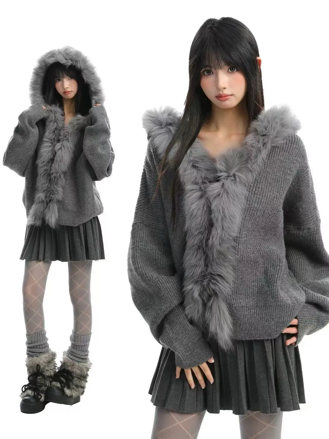 Subculture Harajuku винтажные меховые пальто с капюшоном женские толстовки повседневная уличная одежда куртка в стиле гранж Y2k свободная верхняя одежда с воротником-стойкой новая
Subculture Harajuku винтажные меховые пальто с капюшоном женские толстовки повседневная уличная одежда куртка в стиле гранж Y2k свободная верхняя одежда с воротником-стойкой новая