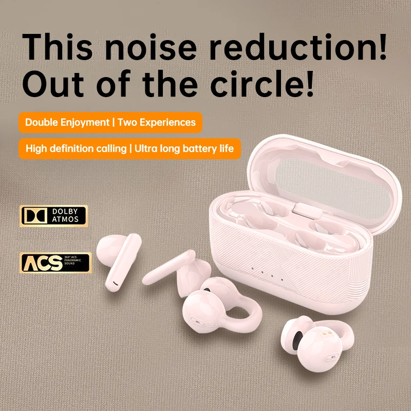 2-in-1 Bluetooth Earphones with Dual Wear Styles, Noise Cancelling, HiFi Sound, Fast Charging for Music & Daily Use
2-in-1 Bluetooth Earphones with Dual Wear Styles, Noise Cancelling, HiFi Sound, Fast Charging for Music & Daily Use