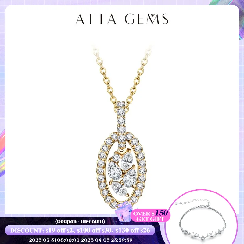 ATTAGEMS Full D VVS1 Color Moissanite Necklace Pendant for Women Top Quality 100% 925 Sterling Silver Wedding Party Fine Jewelry
ATTAGEMS Full D VVS1 Color Moissanite Necklace Pendant for Women Top Quality 100% 925 Sterling Silver Wedding Party Fine Jewelry