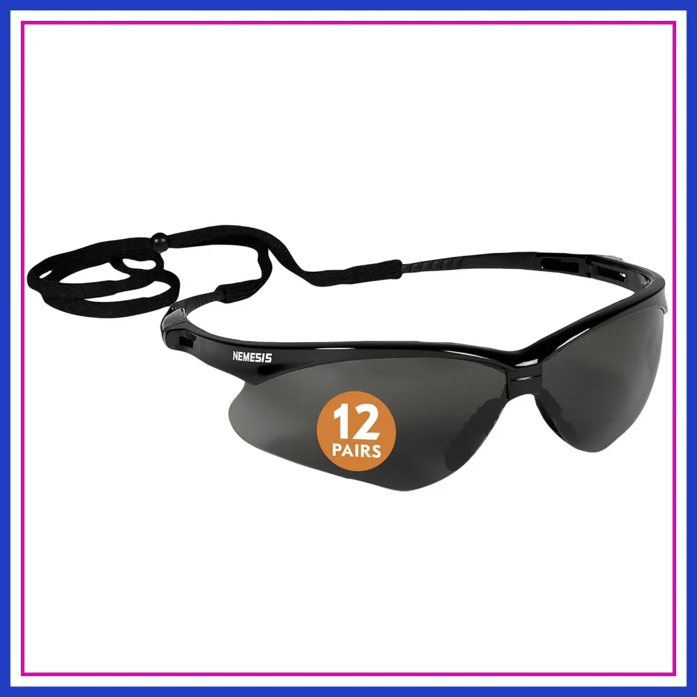 Safety Glasses with Anti-Fog Coating, Smoke Lenses, Black Frame, Unisex, Pack of 12
Safety Glasses with Anti-Fog Coating, Smoke Lenses, Black Frame, Unisex, Pack of 12