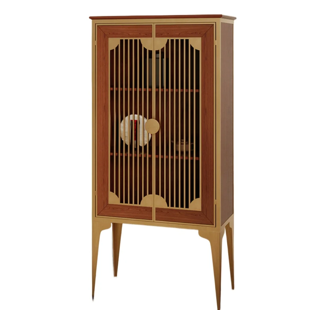 *New Chinese Zen Display Tall Cabinet Metal Side Cabinet Solid Wood Storage Cabinet Simplicity
*New Chinese Zen Display Tall Cabinet Metal Side Cabinet Solid Wood Storage Cabinet Simplicity
