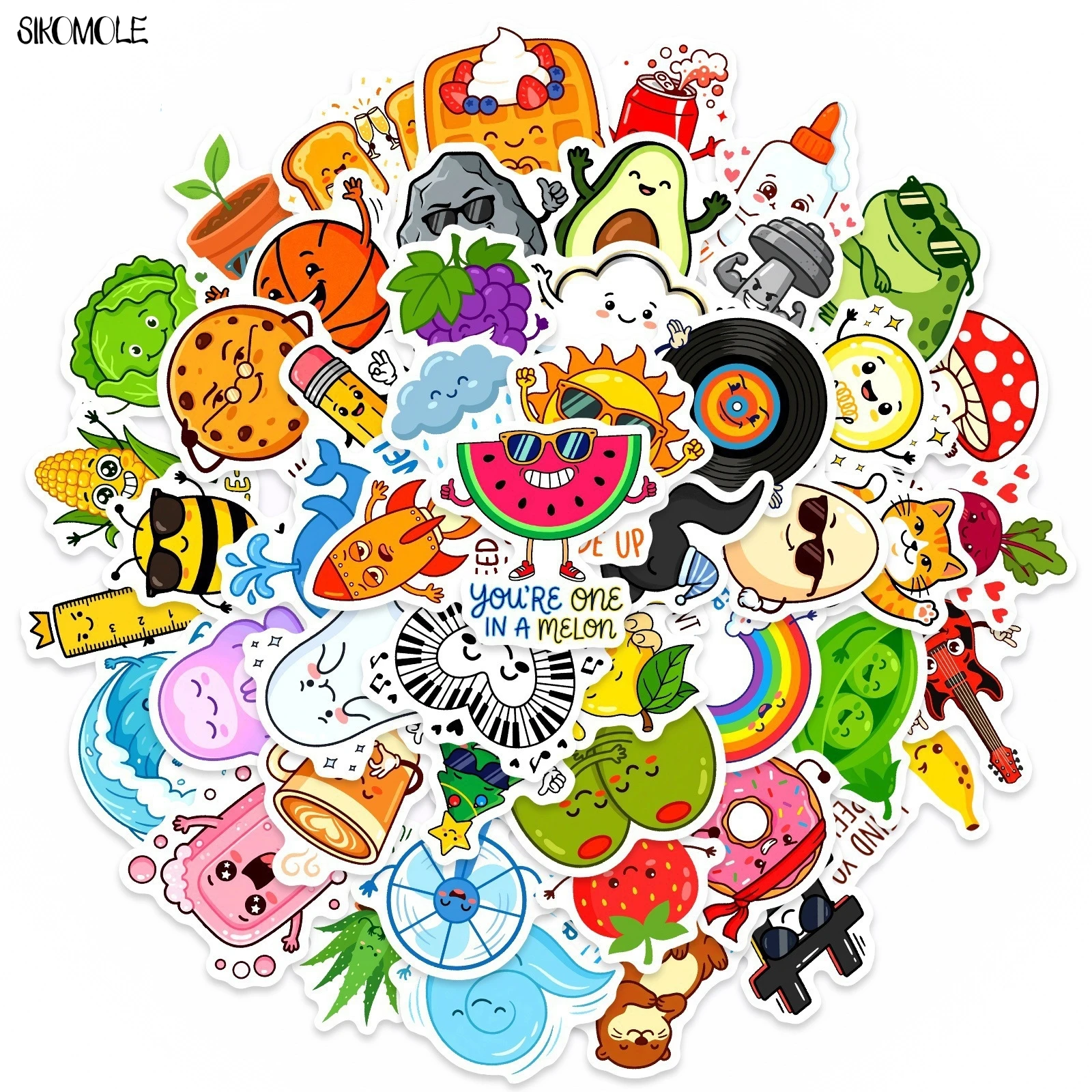 10/30/50PCS Cartoon Children Early Education Stickers Kawaii Funny DIY Kids Toys Guitar Luggage Suitcase Decal Graffiti Sticker
10/30/50PCS Cartoon Children Early Education Stickers Kawaii Funny DIY Kids Toys Guitar Luggage Suitcase Decal Graffiti Sticker