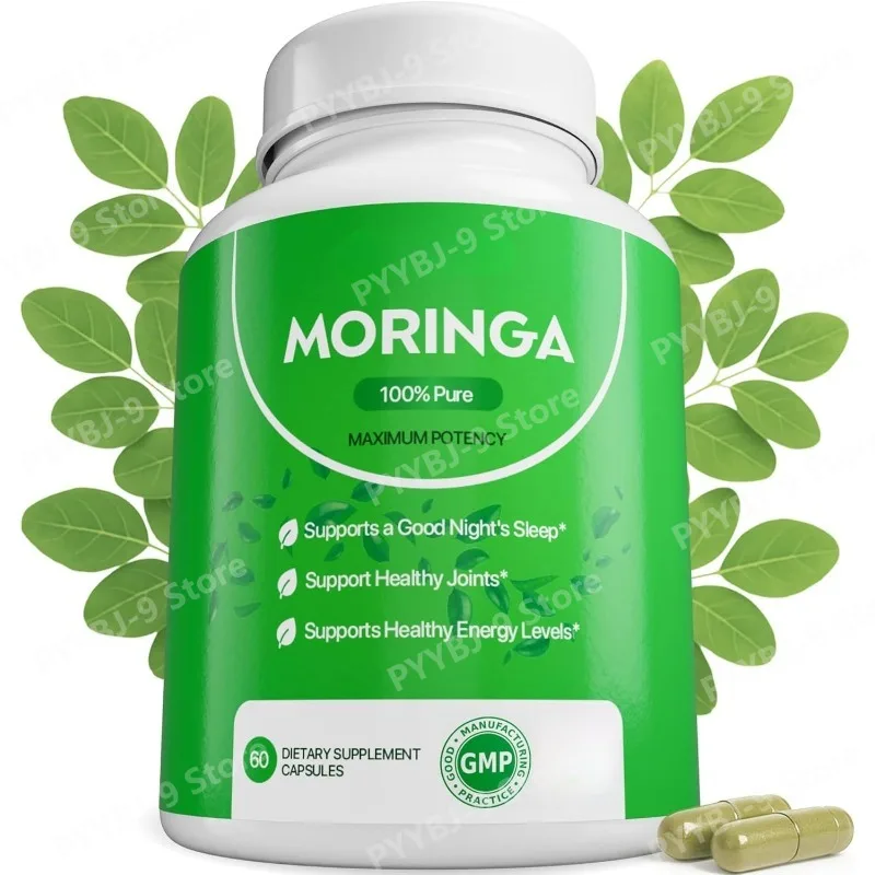 Капсулы из листьев моринги (Moringa Oleifera) 800 мг на порцию, 60 капсул, чистый растительный порошок, веганская добавка, без ГМО, для ежедневной поддержки питания
Капсулы из листьев моринги (Moringa Oleifera) 800 мг на порцию, 60 капсул, чистый растительный порошок, веганская добавка, без ГМО, для ежедневной поддержки питания