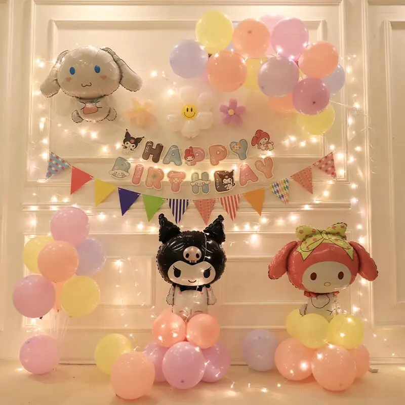 Набор воздушных шаров Sanrio Kuromi MINISO, милый аниме-мультфильм Cinnamoroll My Melody, товары для вечеринок, модные украшения, праздничные подарки для девочек
Набор воздушных шаров Sanrio Kuromi MINISO, милый аниме-мультфильм Cinnamoroll My Melody, товары для вечеринок, модные украшения, праздничные подарки для девочек
