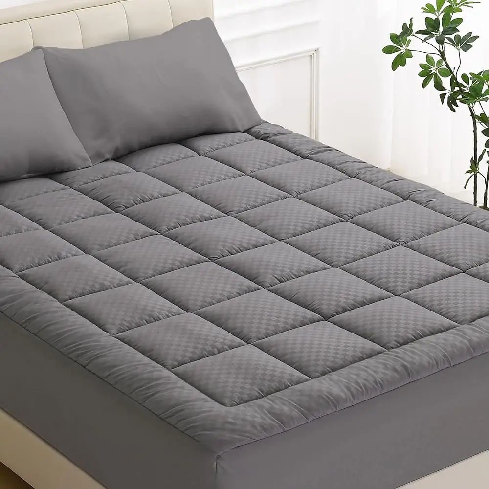 King Quilted Fitted Mattr Pad, Cooling Soft Mattr Topper, Elastic Fitted Mattr Cover Stretches Up To 21 Hes Deep, Hine Washable
King Quilted Fitted Mattr Pad, Cooling Soft Mattr Topper, Elastic Fitted Mattr Cover Stretches Up To 21 Hes Deep, Hine Washable