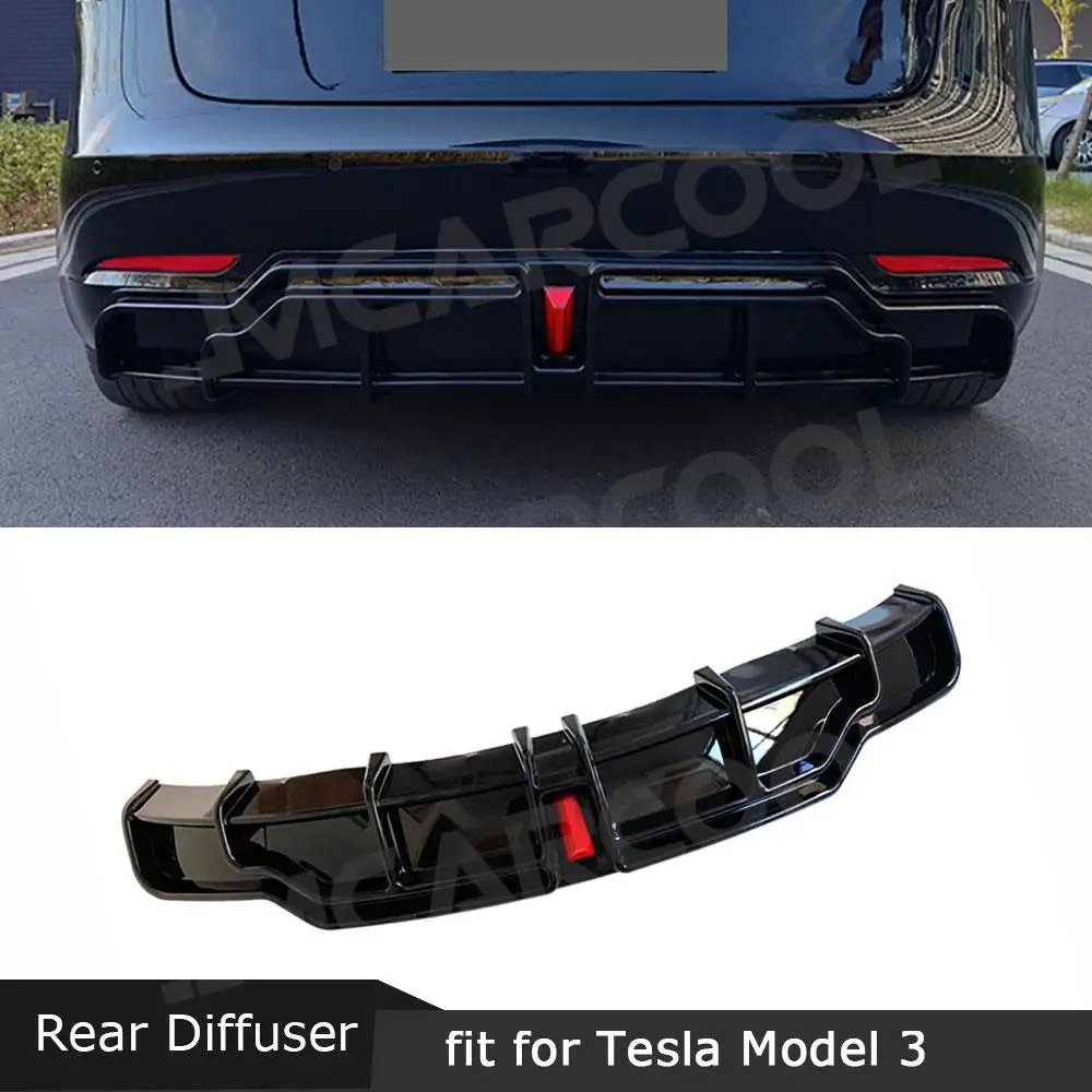 Rear Bumper Lip Diffuser Spoiler Chin With Light for Tesla Model 3 2017 Rear Lip Extension Spoiler BodyKit Accessories ABS
Rear Bumper Lip Diffuser Spoiler Chin With Light for Tesla Model 3 2017 Rear Lip Extension Spoiler BodyKit Accessories ABS