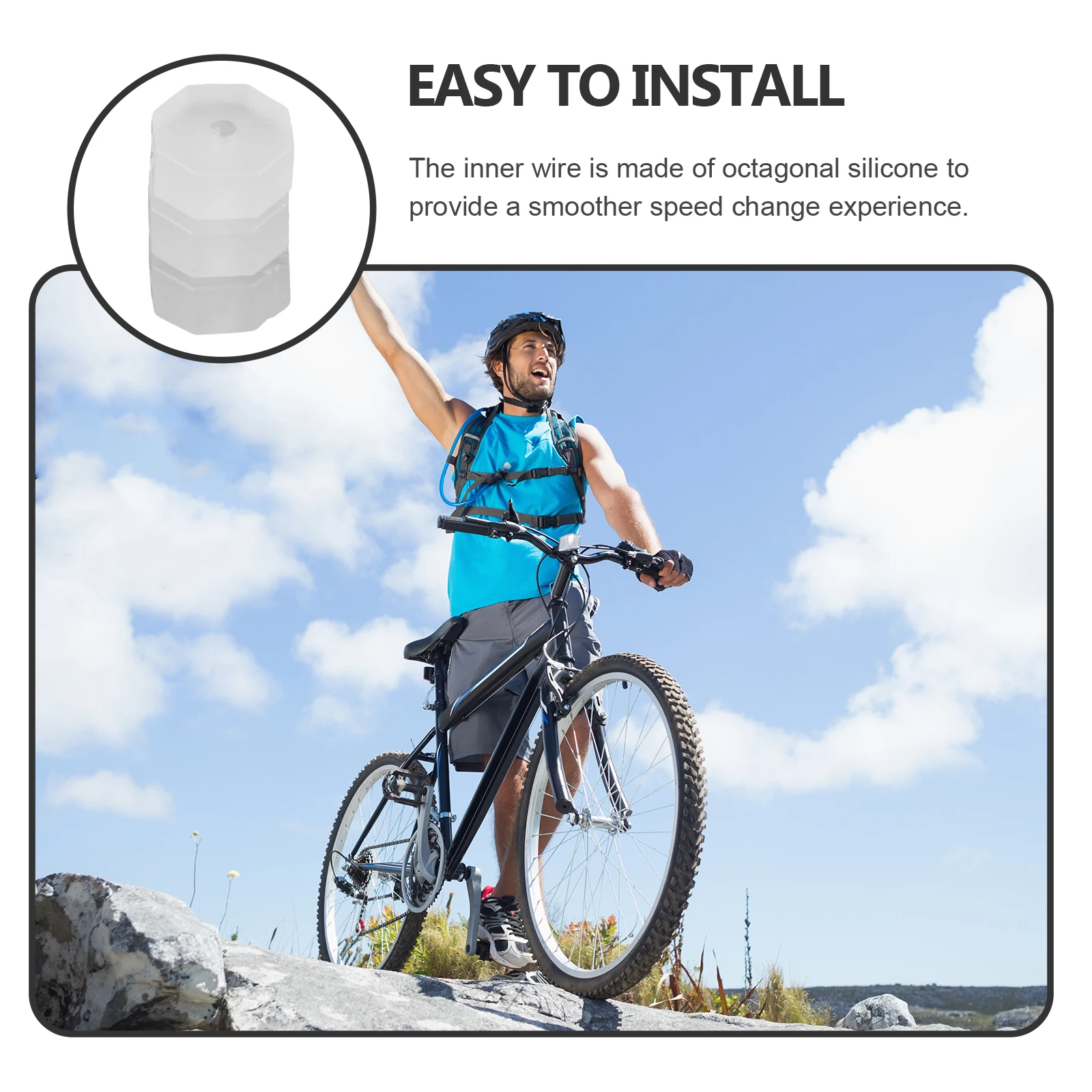 50pcs Bike Brake Silicone Ring Anti scratch Wire Core O ring Accessories Durability Compatibility Mountain Road
50pcs Bike Brake Silicone Ring Anti scratch Wire Core O ring Accessories Durability Compatibility Mountain Road