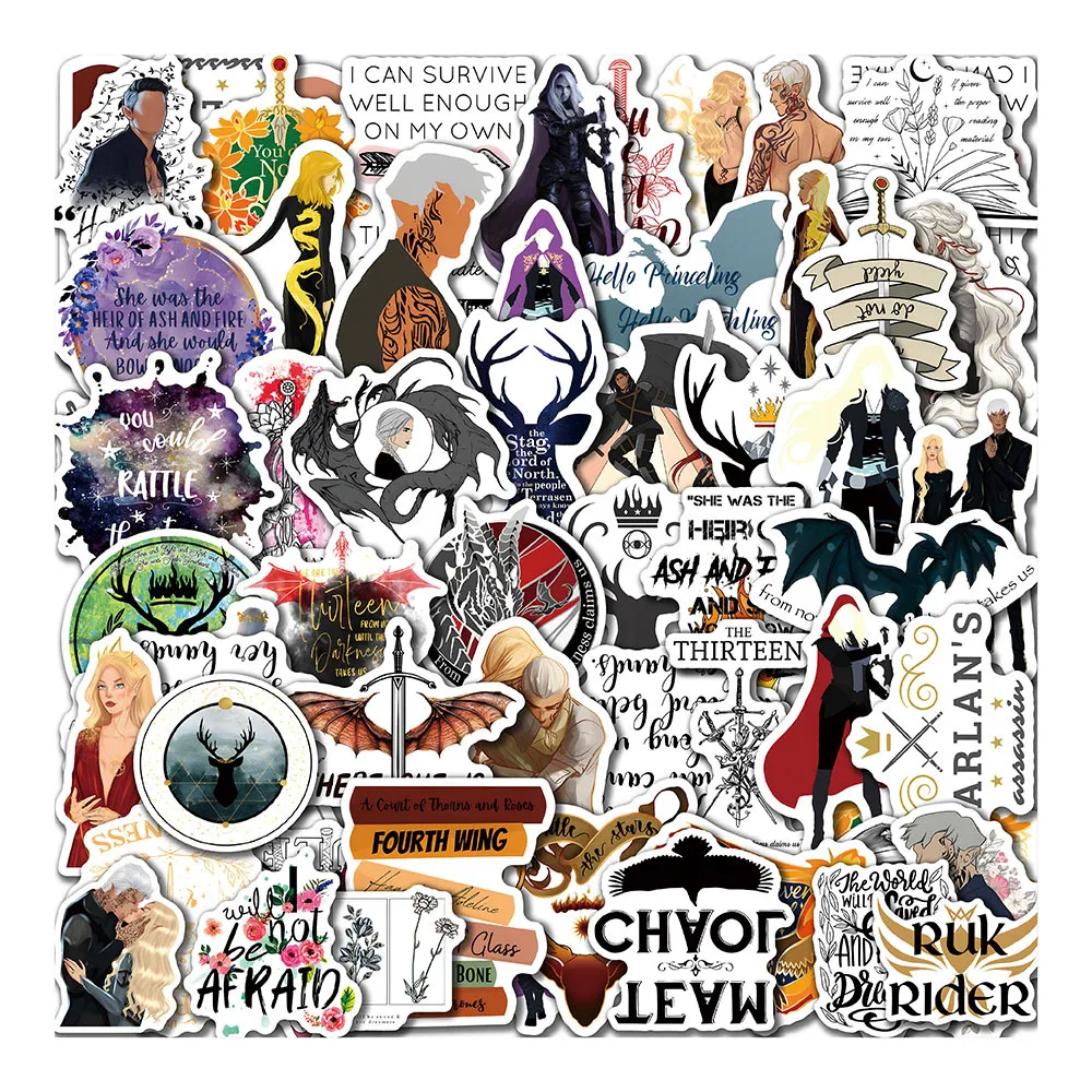 10/30/50PCS Cartoon Novels Throne Of Glass Stickers DIY Graffiti Decal For Laptop Suitcase Skateboard Motorcycle Guitar Toy Gift
10/30/50PCS Cartoon Novels Throne Of Glass Stickers DIY Graffiti Decal For Laptop Suitcase Skateboard Motorcycle Guitar Toy Gift