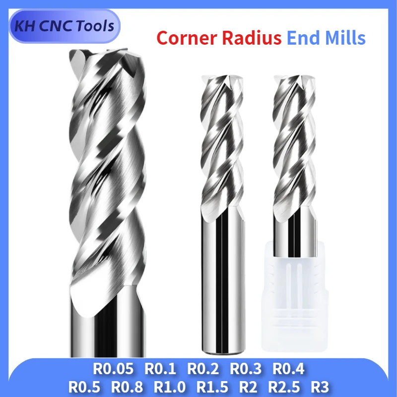HRC56° Round Nose Corner Radius End Mills R0.05 R0.1 R0.2 R0.3 R0.5 R1 R2 R2.5 Cutter for Steel Machining Carbide Tungsten Steel
HRC56° Round Nose Corner Radius End Mills R0.05 R0.1 R0.2 R0.3 R0.5 R1 R2 R2.5 Cutter for Steel Machining Carbide Tungsten Steel