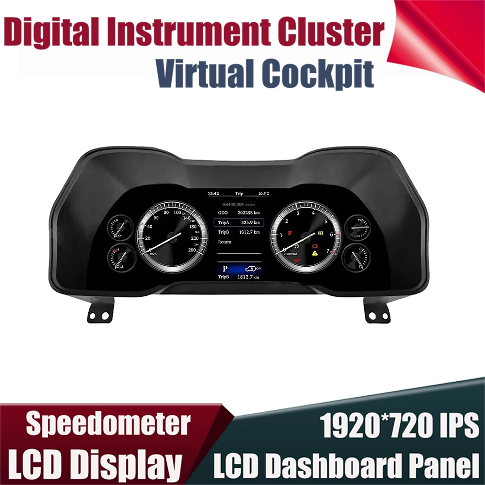 12.3''Instrument Cluster Digital Gauge For Toyota 4Runner 2014-2020 LCD Speedometer Car Dashboard Panel Odometer Virtual Cockpit
12.3''Instrument Cluster Digital Gauge For Toyota 4Runner 2014-2020 LCD Speedometer Car Dashboard Panel Odometer Virtual Cockpit