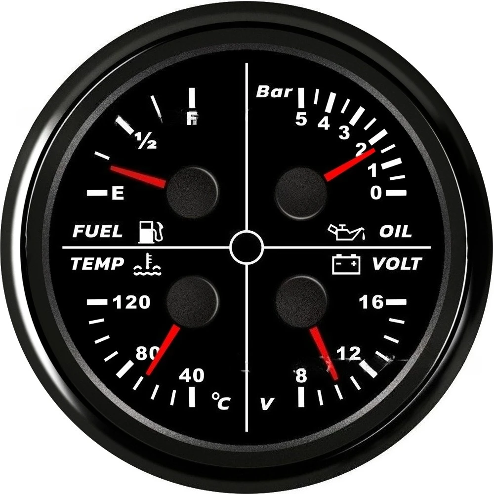85Mm pointer oil level gauge oil pressure gauge water temperature gauge voltmeter four-in-one meter 0-5bar modified vehicle
85Mm pointer oil level gauge oil pressure gauge water temperature gauge voltmeter four-in-one meter 0-5bar modified vehicle