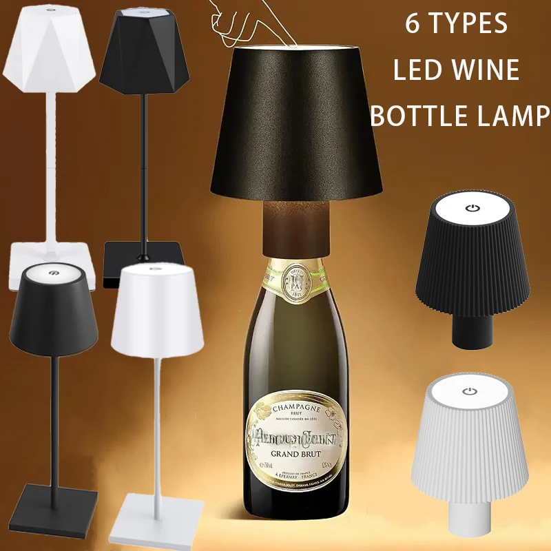 1pc LED Wine Bottle Lamp Portable Table Lamp Bottle Headlight Cordless Night Light For Outdoor Restaurant Bedroom Bar Party
1pc LED Wine Bottle Lamp Portable Table Lamp Bottle Headlight Cordless Night Light For Outdoor Restaurant Bedroom Bar Party