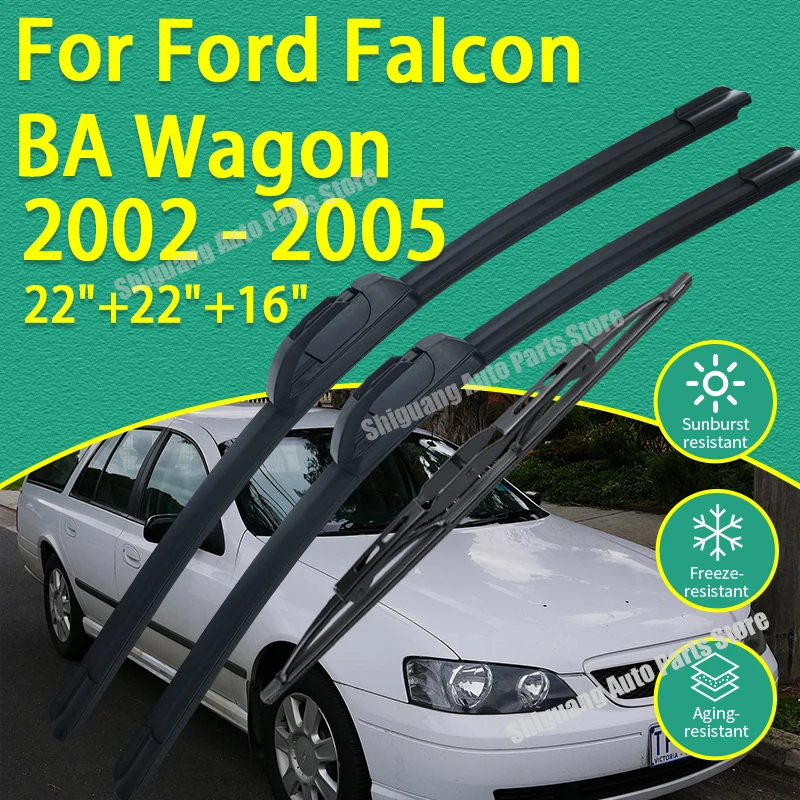 Front Rear Silicone Coating Wipers for Ford Falcon BA Wagon 2002 - 2005 Car Wiper Windshield Windscreen Blades Accessories 2004
Front Rear Silicone Coating Wipers for Ford Falcon BA Wagon 2002 - 2005 Car Wiper Windshield Windscreen Blades Accessories 2004