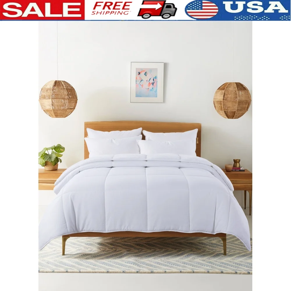 Cozy Down Alternative Comforter Hypoallergenic Soft Microfiber Plush Reversible Blanket Full Queen Machine Washable Easy Care
Cozy Down Alternative Comforter Hypoallergenic Soft Microfiber Plush Reversible Blanket Full Queen Machine Washable Easy Care