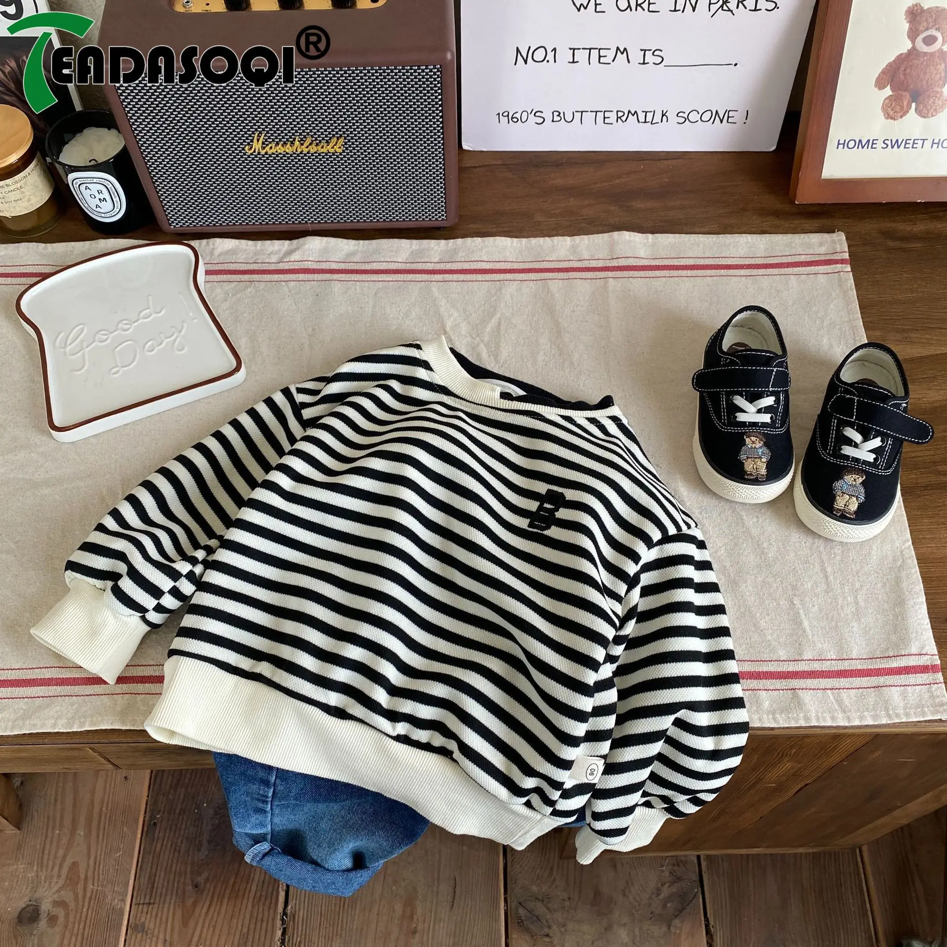 Kids Baby Boys Striped Letter Top Sweatshirt Full Sleeve - 2023 Autumn Active Clothing Children Toddler Outfit 1-7Y Black Stripe
Kids Baby Boys Striped Letter Top Sweatshirt Full Sleeve - 2023 Autumn Active Clothing Children Toddler Outfit 1-7Y Black Stripe