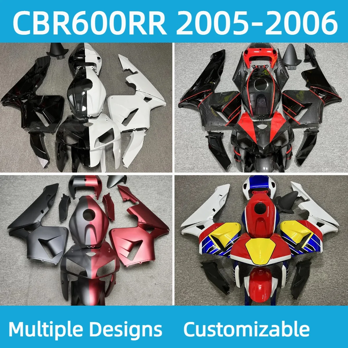 Набор обтекателей Prime CBR 600RR 2005 2006, обтекатели для мотоцикла из АБС-пластика, комплект кузова для HONDA CBR600RR 05 06
Набор обтекателей Prime CBR 600RR 2005 2006, обтекатели для мотоцикла из АБС-пластика, комплект кузова для HONDA CBR600RR 05 06