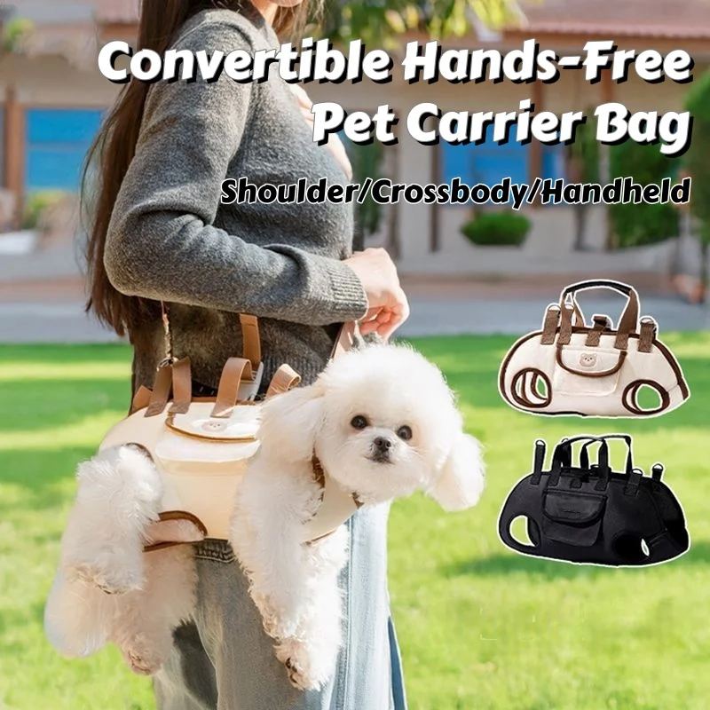 Convertible Breathable Hands-Free Pet Carrier Travel Bag with Harnesses Clip Adjustable Shoulder&Handheld for Hiking Daily Use
Convertible Breathable Hands-Free Pet Carrier Travel Bag with Harnesses Clip Adjustable Shoulder&Handheld for Hiking Daily Use