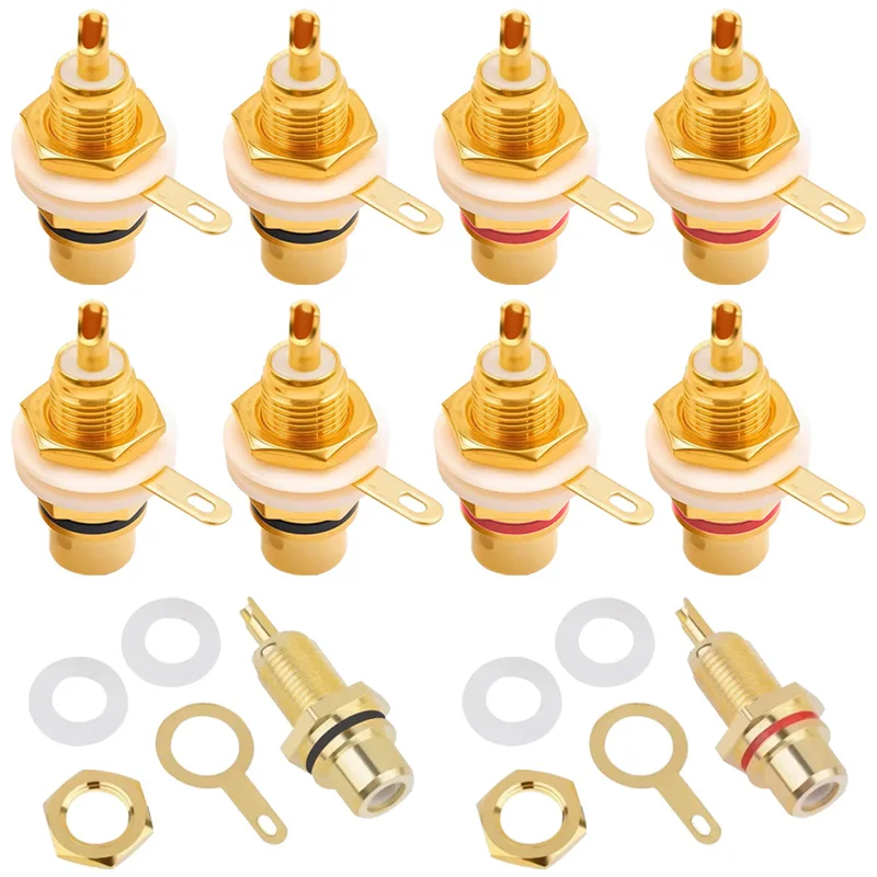 4/8/16Pcs RCA Lotus Female Socket 3.5mm Plug Audio Terminal Chassis Panel Mount Adapter Gold Plated RCA Connector
4/8/16Pcs RCA Lotus Female Socket 3.5mm Plug Audio Terminal Chassis Panel Mount Adapter Gold Plated RCA Connector