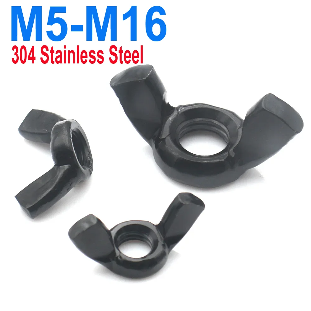 1/2/5/10PCS M3 M4 M5 M6 M8 M10 M12 M14 M16 Black 304 Stainless Steel Wing Nuts Butterfly Hand Thumb Nuts Fastener
1/2/5/10PCS M3 M4 M5 M6 M8 M10 M12 M14 M16 Black 304 Stainless Steel Wing Nuts Butterfly Hand Thumb Nuts Fastener