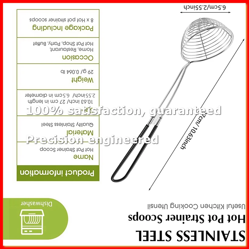 Hot Pot Strainer Scoops, Stainless Steel Hot Pot Strainer Spoons Mini Mesh Skimmer Spoon Strainer Ladle With Handle-A79M
Hot Pot Strainer Scoops, Stainless Steel Hot Pot Strainer Spoons Mini Mesh Skimmer Spoon Strainer Ladle With Handle-A79M