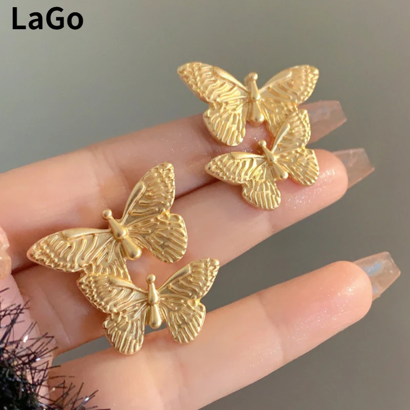Fashion Jewelry 925 Silver Needle Metal Butterfly Earrings For Women Fashion Accessories Luxury Vintage Temperament Wholesale
Fashion Jewelry 925 Silver Needle Metal Butterfly Earrings For Women Fashion Accessories Luxury Vintage Temperament Wholesale