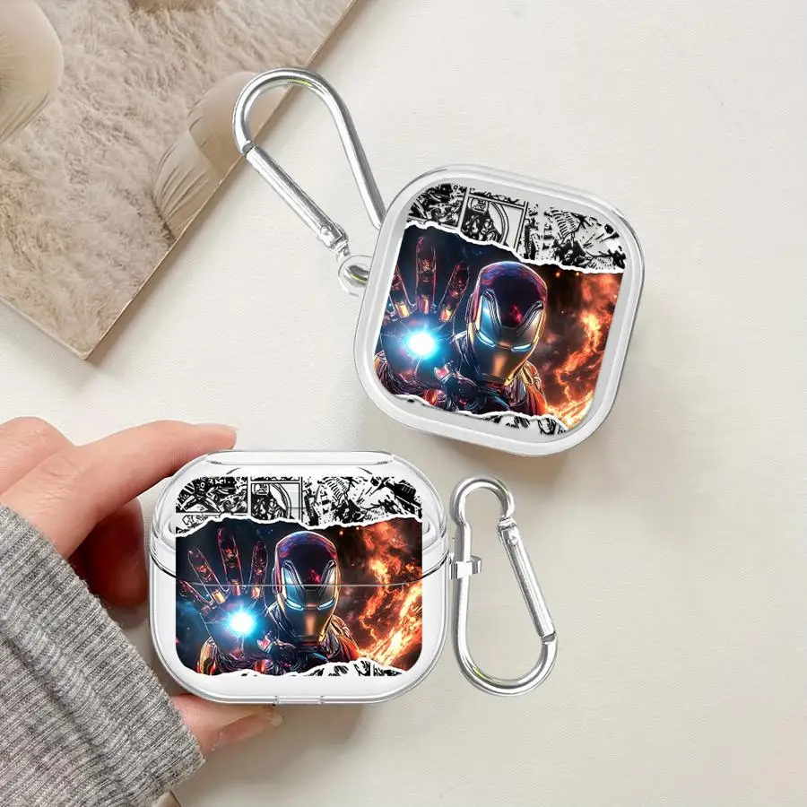 Чехол Marvel Comics Iron Man для Samsung Galaxy Buds 3 FE 4 Pro Live 2Pro 2 4Pro 3Pro, прозрачный чехол для наушников с крючком
Чехол Marvel Comics Iron Man для Samsung Galaxy Buds 3 FE 4 Pro Live 2Pro 2 4Pro 3Pro, прозрачный чехол для наушников с крючком
