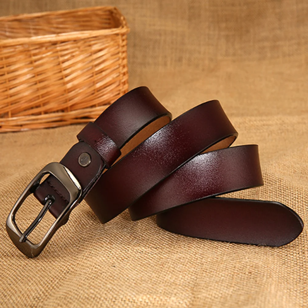 Women Belt Vintage Solid Color Adjustable Length Pin Buckle Waist Belts for Jeans Pants Dress Coffee 115cm
Women Belt Vintage Solid Color Adjustable Length Pin Buckle Waist Belts for Jeans Pants Dress Coffee 115cm
